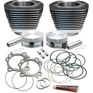 77 Cycles S&S CYCLE Replacement Cylinder & Piston for S&S 106" Stroker Kit - Black P/N 910-0203