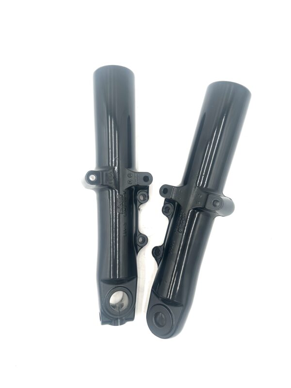 77 Cycles 49mm Dual Disk OEM# G5H3-00 Gloss Black Powder Coated Fork Lowers, Sliders, Legs