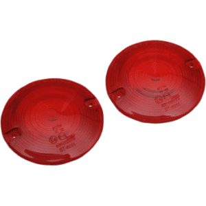 DRAG SPECIALTIES Replacement Turn Signal Lenses for Dressers - FLHT - Red 2020-0639