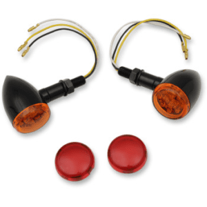 DRAG SPECIALTIES LED Mini Deuce Marker Lights - Black/Amber or Red 2040-1962