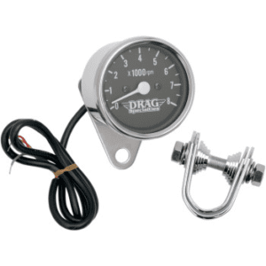 DRAG SPECIALTIES 2.4" Mini Electronic Tachometer 2211-0104