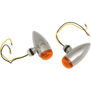 DRAG SPECIALTIES Chrome Marker Lights Marker Light Amber 7805-2069