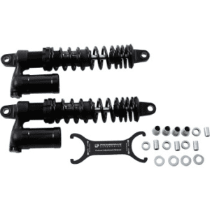 PROGRESSIVE SUSPENSION 970 Series Piggyback Shocks - Gloss Black/Matte Black - 14.00" 970-1015B