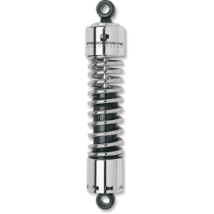 LEGEND SUSPENSION 412 Series Shocks — Black/Chrome - 11.5" - Standard - Chrome - H-D 412-4006C