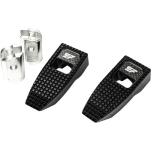 SLYFOX Speed Pegs - Black Anodized - Front SF-903-01-1