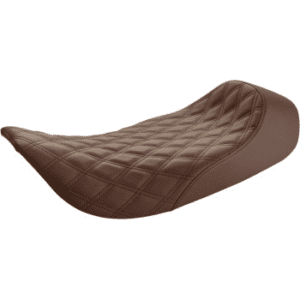 SADDLEMEN Renegade Lattice Stitch Solo Seat - Brown - FLH '97-'07 897-06-002BLS