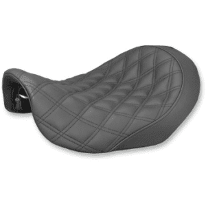 SADDLEMEN Renegade Lattice Stitch Solo Seat - Black - Dyna '06-'17 806-04-002LS