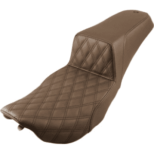 SADDLEMEN Step-Up Seat — Front Lattice Stitch - Brown 897-06-172BR