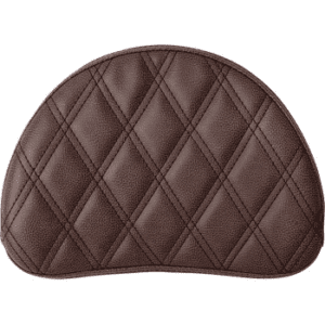 SADDLEMEN Sissy Bar Pad - Lattice Stitched - Brown 051345