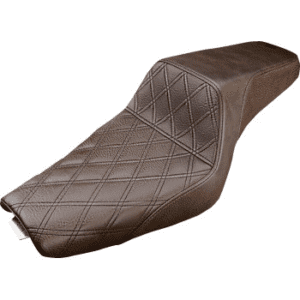 SADDLEMEN Step-Up Seat — Front Lattice Stitch - Brown - XL 807-11-172BR