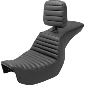 SADDLEMEN Tour Step-Up Seat - Rider Backrest - Tuck-n-Roll - Dyna '06-'17 806-04-191BR