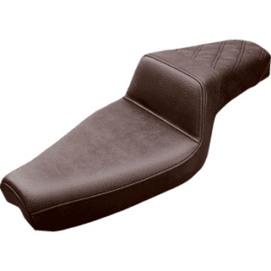 SADDLEMEN Step-Up Seat — Rear Lattice Stitch - Brown - XL 879-03-173BR