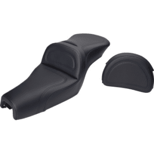 SADDLEMEN Explorer™ Seat - With Backrest - Stitched - Black - XL '04-'20 807-03-030