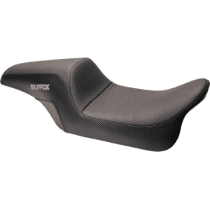 Slyfox Seat - Gray Logo - Smooth Vinyl - Carbon Fiber - FL '97-'07 0801-1613