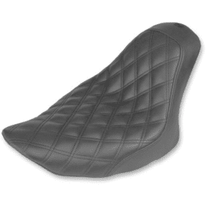 SADDLEMEN Renegade Lattice Stitch Solo Seat - Black - FL/FX '06-'17 806-12-002LS