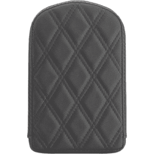 SADDLEMEN Sissy Bar Pad - Lattice Stitched - Black 0411SDC