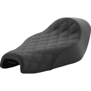 SADDLEMEN Renegade Lattice Stitch Solo Seat - Black - XL '04-'20 807-03-002LS