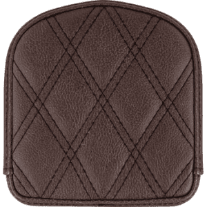 SADDLEMEN Sissy Bar Pad - Lattice Stitched - Brown 040845