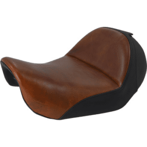 SADDLEMEN Renegade™ Lariat Solo Seat - Smooth - Brown - Dyna 806-04-0041B