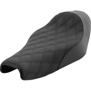 SADDLEMEN Renegade Lattice Stitch Solo Seat - Black - XL '04-'20 807-11-002LS