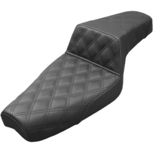 SADDLEMEN Step-Up Seat — Full Lattice Stitch - Black - XL 879-03-175