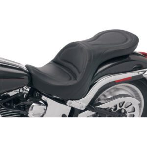 SADDLEMEN Explorer™ Seat - Without Backrest - Stitched - Black - FXSTD 8250JS