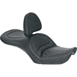 SADDLEMEN Explorer™ Seat - With Backrest - Stitched - Black - FXDWG 83G52JS