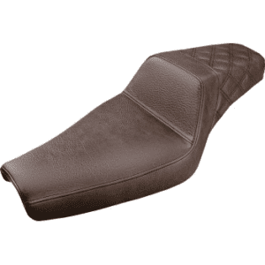 SADDLEMEN Step-Up Seat — Rear Lattice Stitch - Brown - XL 807-11-173BR