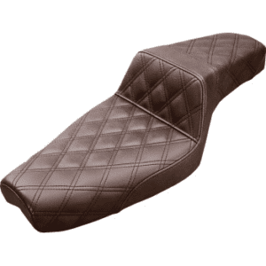 SADDLEMEN Step-Up Seat — Full Lattice Stitch - Brown - XL 879-03-175BR