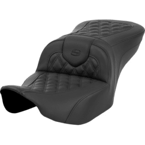 SADDLEMEN Roadsofa™ Lattice Stitch Seat - without Backrest - Lattice Stitch - Black - FL '23-'24 823-07-182