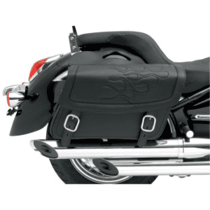 SADDLEMEN Highwayman Tattoo Saddlebags- Black - Large X021-05-0411