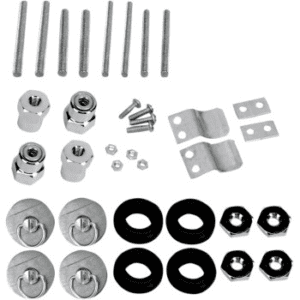 SADDLEMEN S4 Quick-Disconnect Saddlebag Docking Post and Fastener Kit for Harley 3501-0340