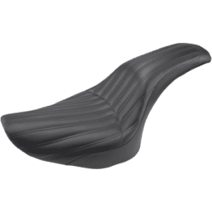 SADDLEMEN Knuckle 2-Up Seat - Ribbed - Black 806-12-047K