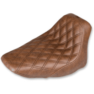 SADDLEMEN Renegade Lattice Stitch Solo Seat - Brown - FLST '06-'17 806-15-002BLS