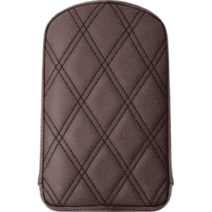 SADDLEMEN Sissy Bar Pad- Lattice Stitched - Brown 041145