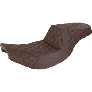 SADDLEMEN Step-Up Seat - Full Lattice Stitch - Brown - Indian I14-07-175BR